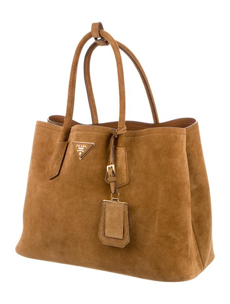 prada suede handbag|Prada suede bag.